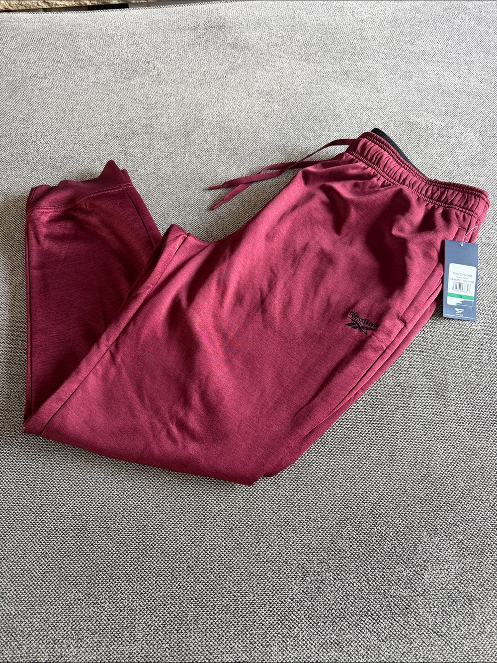 Reebok Men's Maroon Insight Joggers with Drawstring Waist Men sz XL